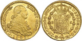 2 escudos. 1801. Madrid. FA. VI-1052. EBC.