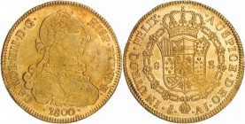 8 escudos. 1800. Santiago. AJ. VI-1426. EBC+/SC.
