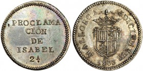 Medalla de proclamación. 1833. Palma de Mallorca. AR 21mm. H-28. SC.