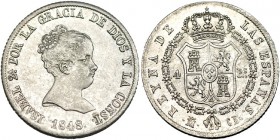 4 reales. 1848. Madrid. CL. VI-387. R.B.O. EBC+.