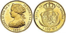 100 reales. 1860. Madrid. VI-647. B.O. EBC+.