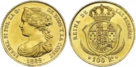 100 reales. 1862. Madrid. VI-649. B.O. SC.