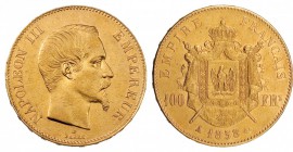 FRANCIA. 100 francos. 1858. A. Y-37.1. Pequeñas marcas. EBC-.