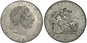 GRAN BRETAÑA. Corona. 1818. Año LVIII. KM-675. Pátina gris. SC.