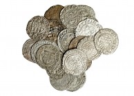 HUNGRÍA. Colección de 22 monedas diferentes de denar de vellón. De 1544 a 1620. De MBC- a EBC.