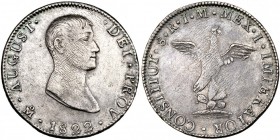 MÉXICO. 8 reales. 1822. México. JM. KM-305. Ligera plata agria. MBC.