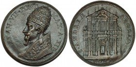 VATICANO. Medalla. Alejandro VII. Año XII. R/ S.ANDRE APOSTOL- ROM--. Acuñación floja en parte de la ley.. AE 41 mm. EBC+.