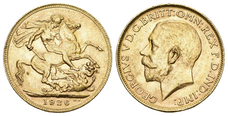 Australien 1926 M 
AUSTRALIEN George V., 1910 - 1936. Sovereign 1926 M. Mzst. M...