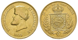 Brasielien 1855
BRASILIEN Peter II., 1831-1889 10000 Reis 1855, Rio de Janeiro. F. 122, K./M. 467. sehr schön +