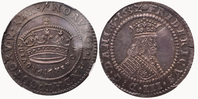 Dänemark 1652
DÄNEMARK Königreich Frederik III., 1648-1670. 1 Krone 1652, Kopen...