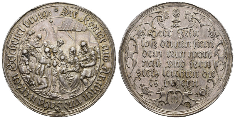 Augsburg 1626
DEUTSCHLAND Augsburg Silbermedaille 1626, von S. Dadler, auf die ...