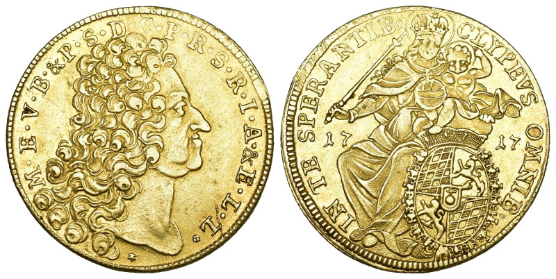 Bayern 1717
DEUTSCHLAND BAYERN. Maximilian II. Emanuel, 1679-1726. Doppelter Ma...