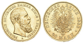 Preussen 1888
DEUTSCHLAND Preussen Friedrich III., 1888. 20 Mark 1888 A. J. 248. bis unzirkuliert