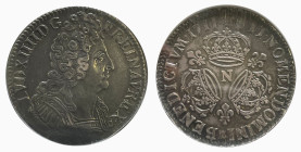 Frankreich 1711 N 
FRANKREICH 1711 Ecu in Silber Prachtexemplar DAV 1324 s.selten Mzz. N NGC AU Details OBV Stained Cert.No: 2892025-001