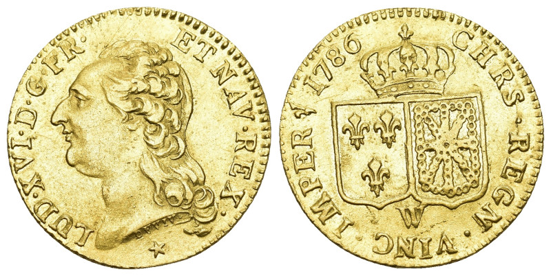 Frankreich 1786 W
FRANKREICH Louis XVI, 1774-1792. Louis d'or 1786 W Duplessy 1...