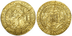 Great Britain Irland 1548-1586
GREAT BRITAIN / IRLAND Elisabeth I. 1558-1603. Feiner Sovereign n. d. (1584-1586), Tower Mint. Sechste Ausgabe. Münzze...