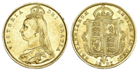 Great Britain 1887
GREAT BRITAIN 1887 1/2 Sovereign Gold 4.1g KM 766 seltene Erhaltung unzirkuliert