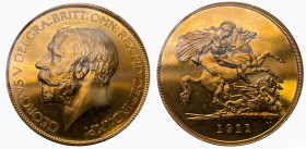 Great Britain 1911
GREAT BRITAIN 1911 5 Pfund Gold KM822, S-3994, W&R-414. Mintage: 2,812. A 39.99g selten in dieser Erhaltung PCGS PR 62 CAMEO Cert ...