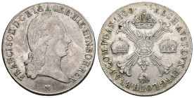 Italien 1800
ITALIEN Franz II. 1792 - 1806 Kronentaler, 1800. M Mailand 29,58g Her. 493 bis vorzüglich