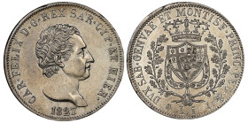 Italien 1827
ITALIEN. Savoyen / Sardinien. Carlo Felice, 1821-1831. 5 Lire 1827, Genova. 24.51 g. Mont. 64. Pagani 72. Dav. 135. NGC AU Detail minima...