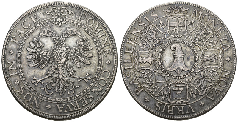 Basel um 1640
BASEL Stadt und Kanton. Doppeltaler o. J. (um 1640), Basel. Im Ze...