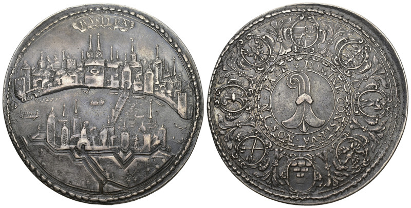 Basel um 1670
BASEL, STADT. Doppeltaler o.J. (um 1670), Basel. Variante mit sie...