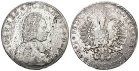 Basel 1716
BASEL BISTUM Johann Konrad II. von Reinach-Hirzbach, 1705-1737. Taler 1716, Pruntrut. 28.20 g. IOANNES CONRADVS D G. Brustbild rechts im T...