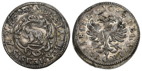 Bern 1669
BERN 1669 10 Kreuzer in Silber 2.4g HMZ 2-169f sehr selten bis unzirkuliert