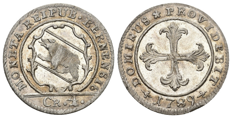 Bern 1789
BERN Batzen 1770, Bern. 2.41 g. D.T. 524e. HMZ 2-223e. Sehr selten in...