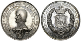 Bern 1891
BERN Silbermedaille 1891. Auf die 700-Jahrfeier der Stadtgründung. Stempel von Ch. Bühler und F. Homberg. 53.19 g. Schweizer Medaillen 587....
