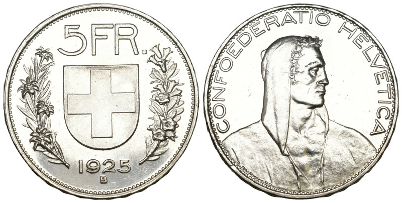 Schweiz 1925
SCHWEIZ. Eidgenossenschaft 5 Franken 1925 B, Bern. 25.01 g. Divo 3...