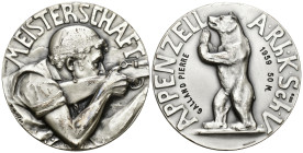 Herisau 1959
APPENZELL Silbermedaille 1959 Ausserhodischer Kantonalschützenverein 50m Meisterschaft Silber 55mm 74.5g bis unzirkuliert