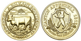 Appenzell 1994
APPENZELL Goldmedaille 1994 Kantonalschützenfest Gold 25.74g selten FDC
