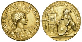 Bern 1910
BERN Goldmedaille 1910. Bern. Eidgenössisches Schützenfest. 13.00 g. Richter (Schützenmedaillen) 263a. Selten. Nur 400 Exemplare geprägt / ...