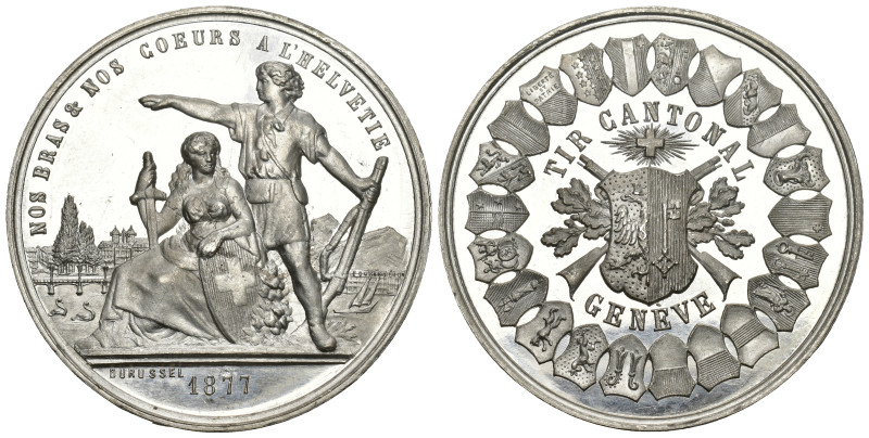 Genf 1877
GENF Tir cantonal. Richter (Schützenmedaillen) 612c. Sehr selten fast...