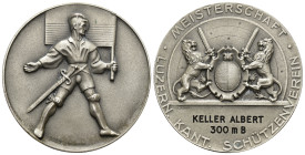 Luzern O.J 
LUZERN Silbermedaille 1960. (Willisau). Luzerner kantonaler Schützenverein. Meisterschaft. 33.93 g. Richter (Schützenmedaillen) 928a. Sel...