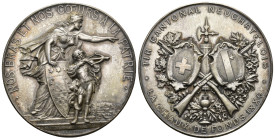 Neuchatel 1886
NEUCHATEL Silbermedaille 1886. La Chaux-de-Fonds. Tir cantonal. 36.22 g. Richter (Schützenmedaillen) 951a. Marktverfügbarkeit: Weniger...