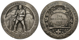 Schweiz 1922
SCHWEIZ Silbermedaille 1924. Schweizerischer Schützenverein. Für hervorragende Verdienste im Schiesswesen. 17,65 g., 35 mm. Richter (Sch...