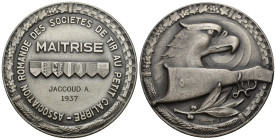 Schweiz 1937
SCHWEIZ Association Romande des des societes de Tir ou petit calibre Silber Medaille 53.9g Ri: 2005a FDC