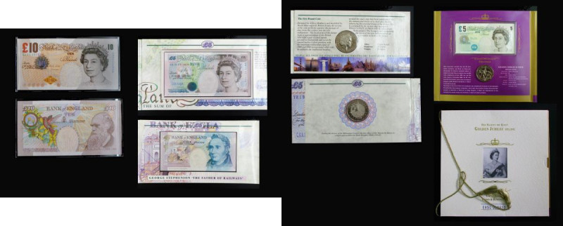 Bank of England (3) Ten Pounds Lowther Queen Elizabeth Golden Jubilee 2002 ER50 ...