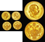 Austria Ducats 1915 Trade Coinage Restrikes KM#2267 (3) two are practically BU, one UNC with almost full lustre and with two small tone spots
Estimat...