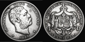 Hawaii 1883 Dollar Breen 8035, Fine, cleaned, comes with NGC ticket stating 'Not Encapsulated, Altered Surface', Breen states that 500,000 pieces were...