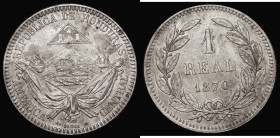 Honduras One Real 1870A KM#33 EF a scarce issue and seldom offered in any grade
Estimate: GBP 350 - 450