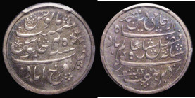 India - Bengal Presidency Half Rupee undated (Year 45) Calcutta Mint, Plain Edge Proof KM#76 with a choice and colourful tone, in a PCGS holder and gr...