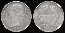 India Half Rupee 1840 (B&C) Legend divided by bust, .W.W incuse on bust, KM#456.1, in an NGC holder and graded AU58
Estimate: GBP 100 - 120