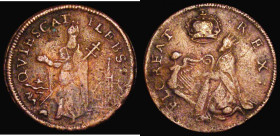 Ireland Farthing St. Patrick's undated, S.6569, 5.24 grammes, Fine with some light pitting, on a full round flan
Estimate: GBP 300 - 350