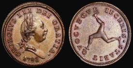 Isle of Man Halfpenny 1786 S.7414 About EF and nicely toned with some contact marks
Estimate: GBP 150 - 200