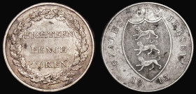 Jersey Eighteen Pence Token 1813 KM#Tn5 Fine or better, scarce
Estimate: GBP 60 - 80