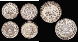 Mexico One Real (3) 1859 Mo KM#372.8, 1860 Mo KM#372.8 (2) all UNC with a matching gold and olive tone 
Estimate: GBP 80 - 100