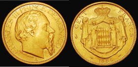 Monaco 100 Francs Gold 1884A KM#99 EF, only 15,000 minted
Estimate: GBP 2100 - 2400